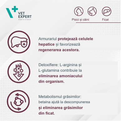 Hepatiale Small Breed Vet Expert – Supliment Hepatoprotector pentru Câini de Talie Mică, 40 Capsule Twist-Off